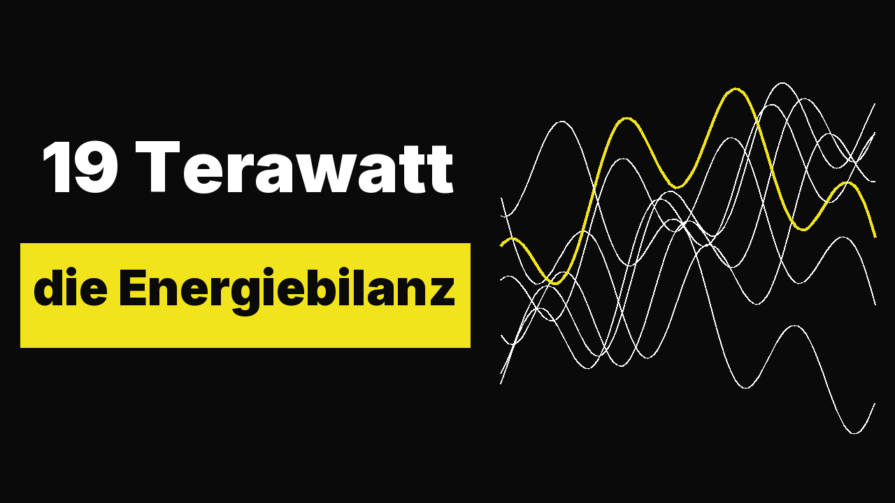 19 Terawatts: Humanity's Energy Balance