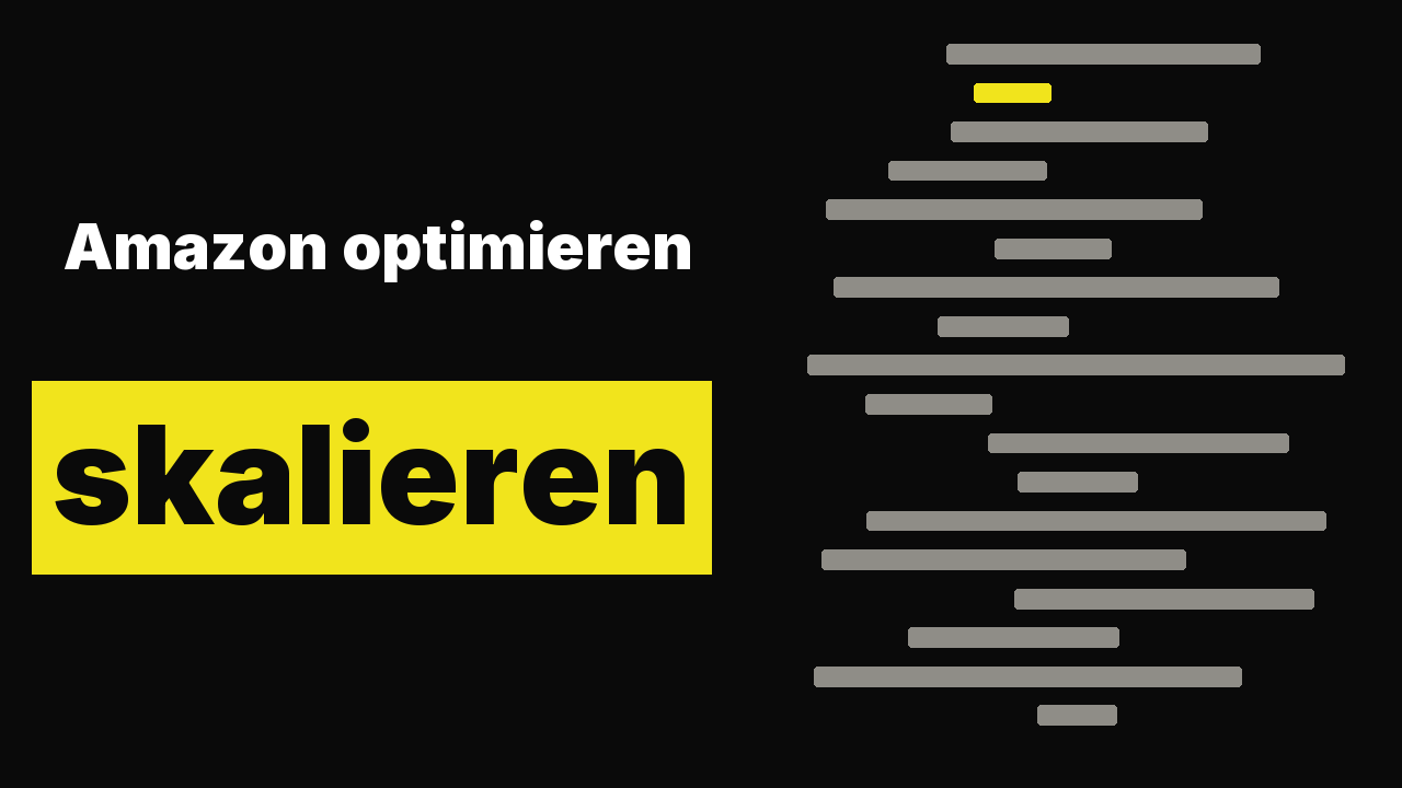 Amazon optimieren, skalieren und international ausrollen.
