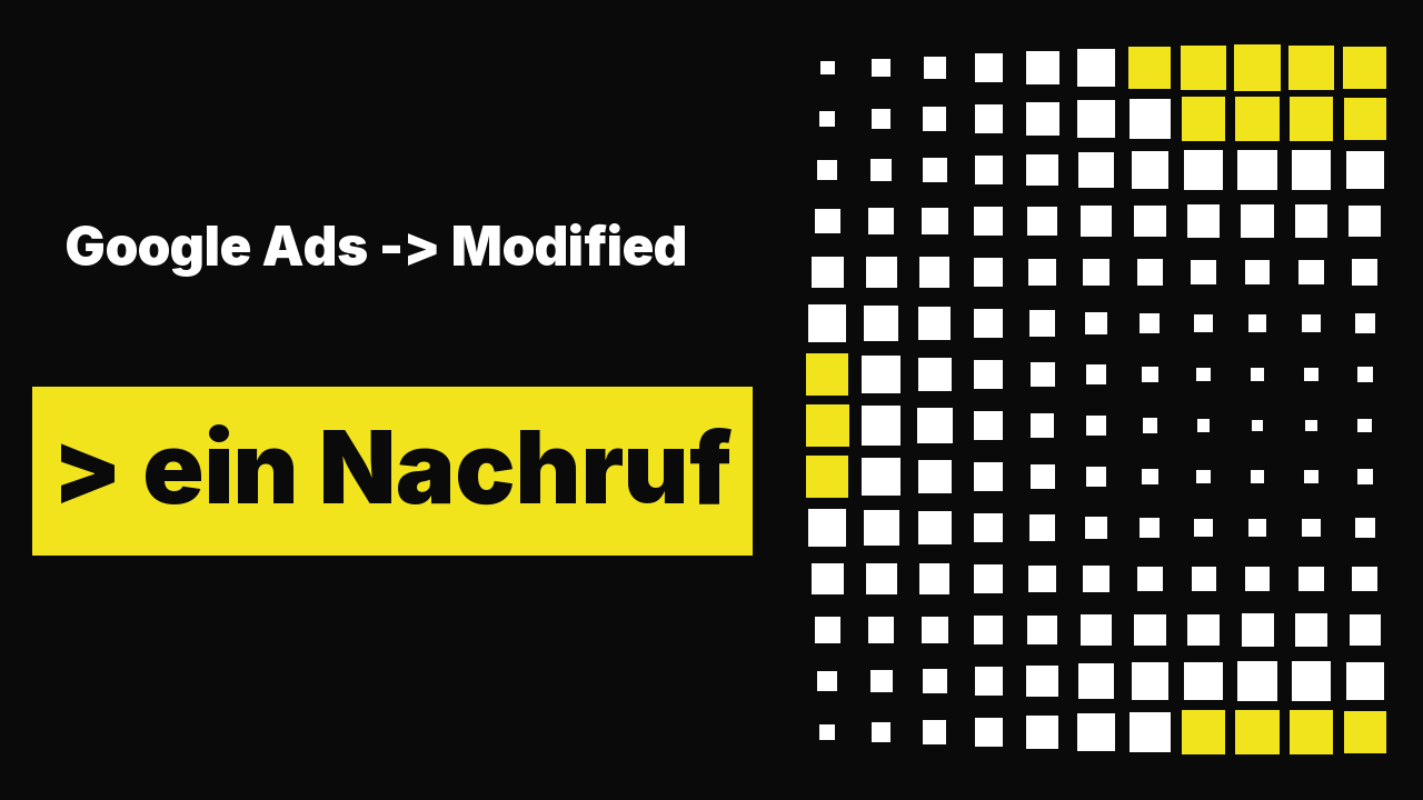 Google Ads -> Modified Broad Match verschwindet -> ein Nachruf