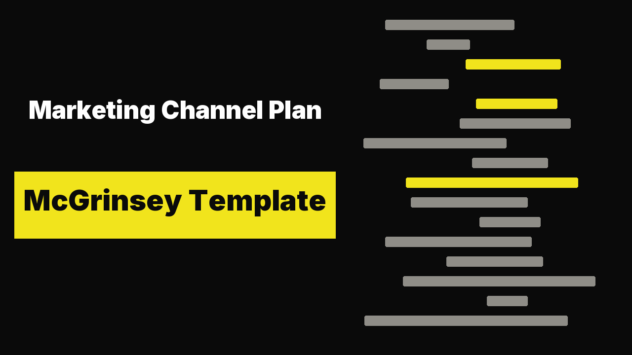 Marketing Channel Plan - McGrinsey Template