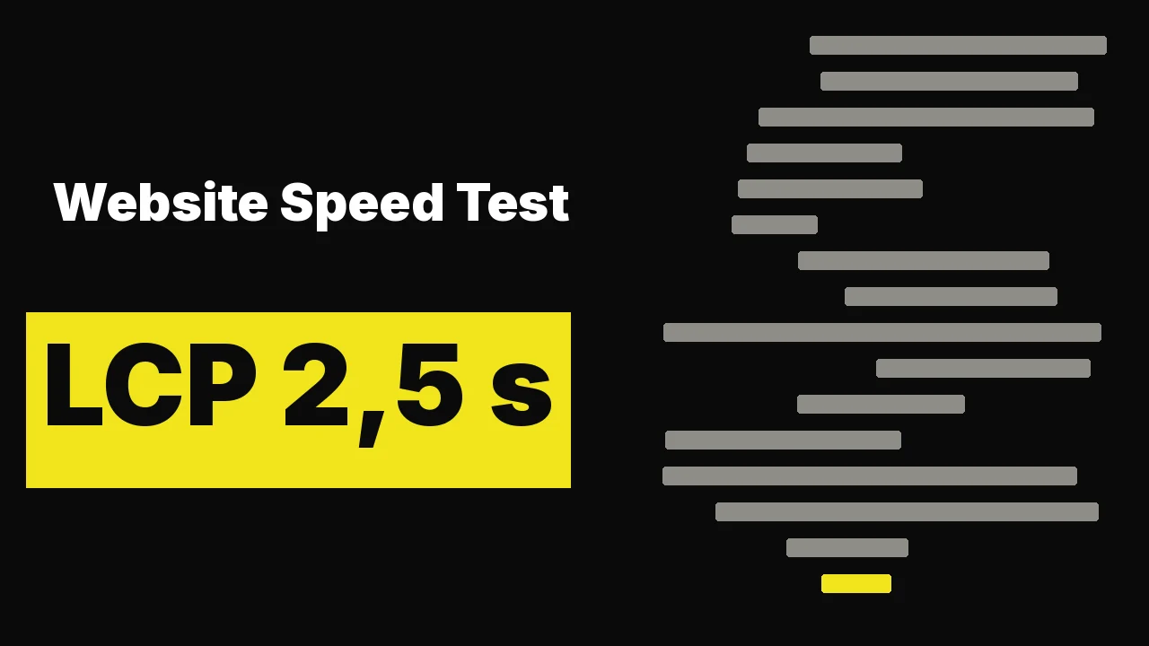 Website Speed Test: Sofortiger Start und alle Begriffe erklärt.