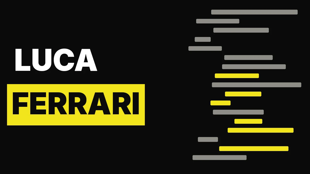 Who the Heaven ist Luca Ferrari?!