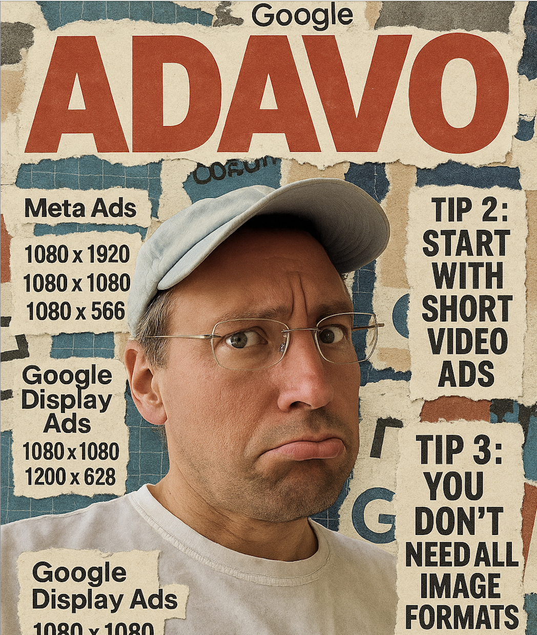 Anzeigenformate 2025: Liste zum kopieren und Tipps für schlaue Vorbereitung von Bildern und Videos für Meta Ads & Google Ads